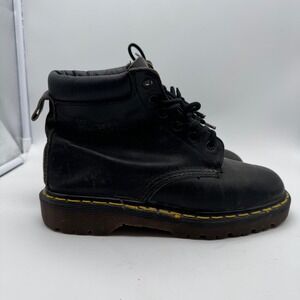 Dr. Martens Men's US 9 939 6-Eye Ben Boots Black Leather England Ankle Vtg